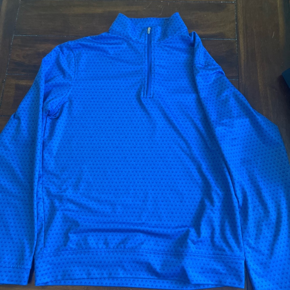 Peter Millar Perth 1/4 zip pullover w/ skull pattern.